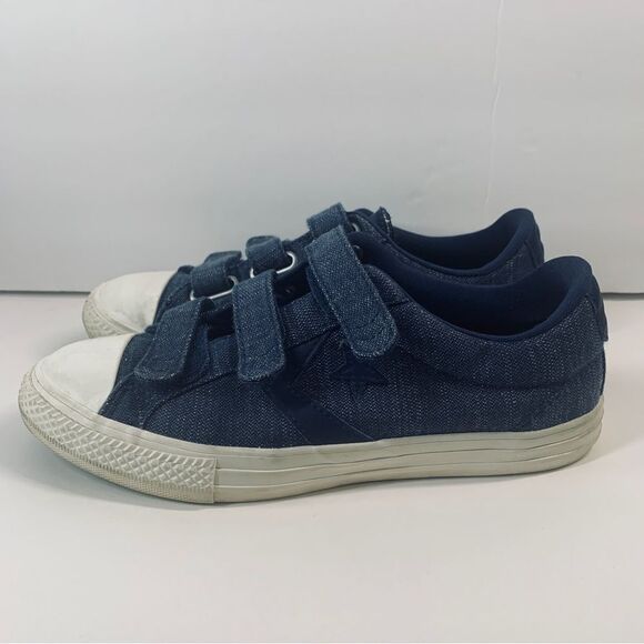 Converse Star 3V Denium Blue Junior Shoe Size US 5 EU 37.5 664434C - Picture 1 of 8